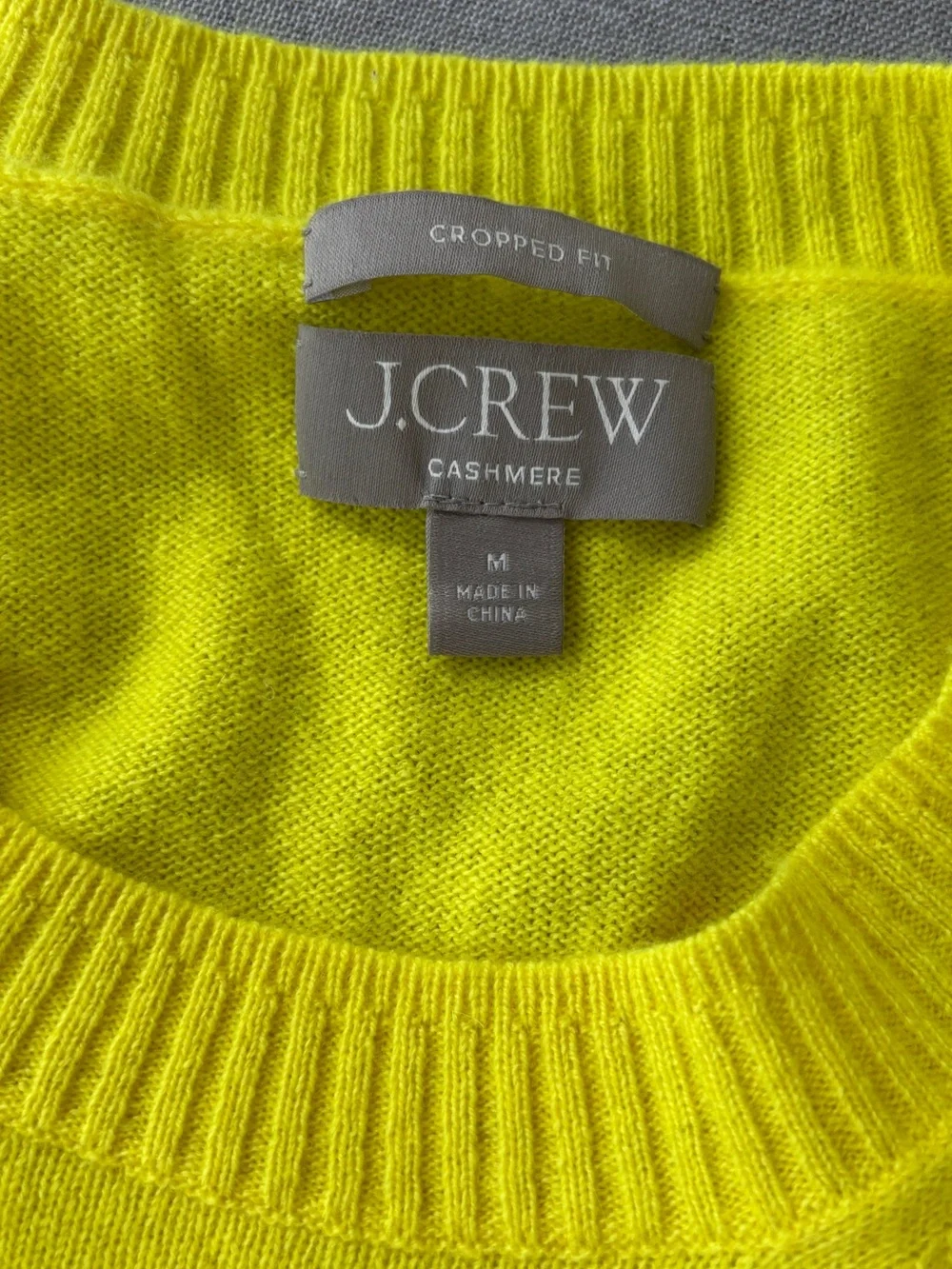 J.Crew Cashmere shrunken crewneck sweater